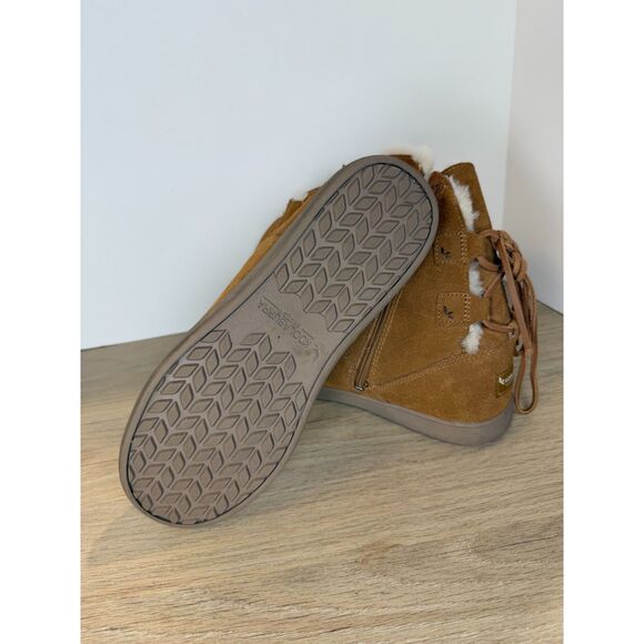 Koolaburra By UGG Women's Size 9 Brown Shazi Suede Short Tie Back Boots - Picture 6 of 9